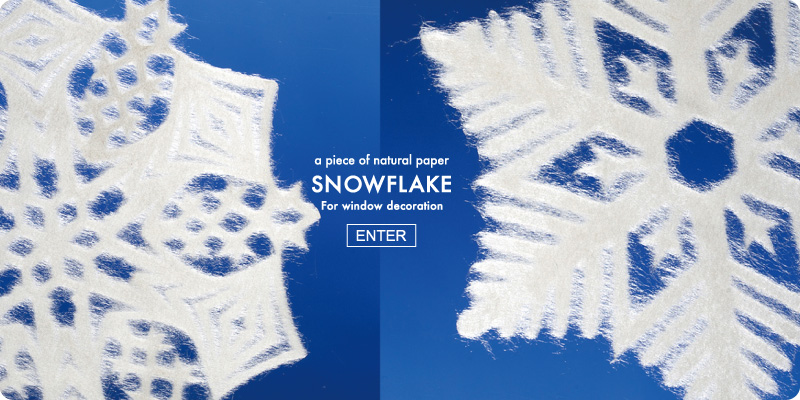 a piece of natural paper SNOWFLAKE for window decoration