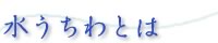 水うちわとは
